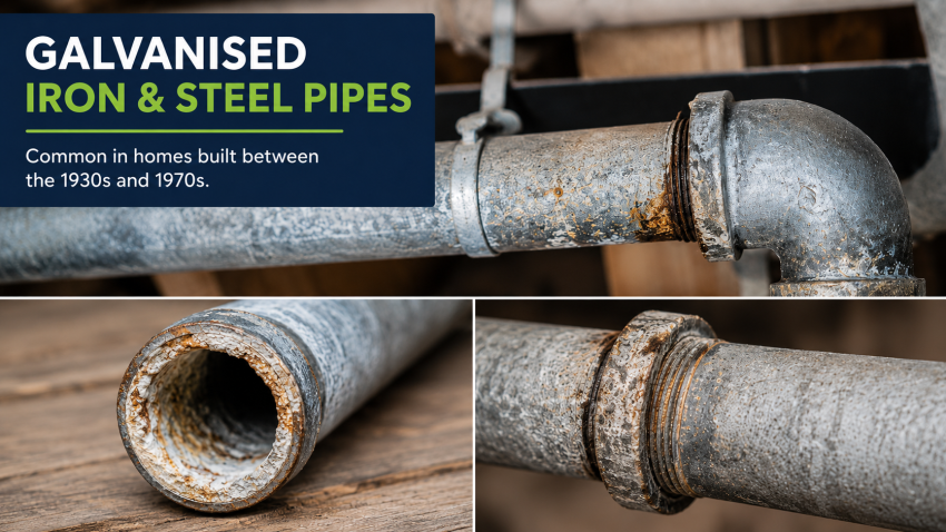 Galvanised Iron and Steel Water Pipes e png